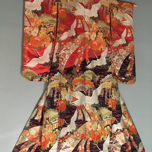 Vintage Japanese Kimono Handmade Ceremonial
